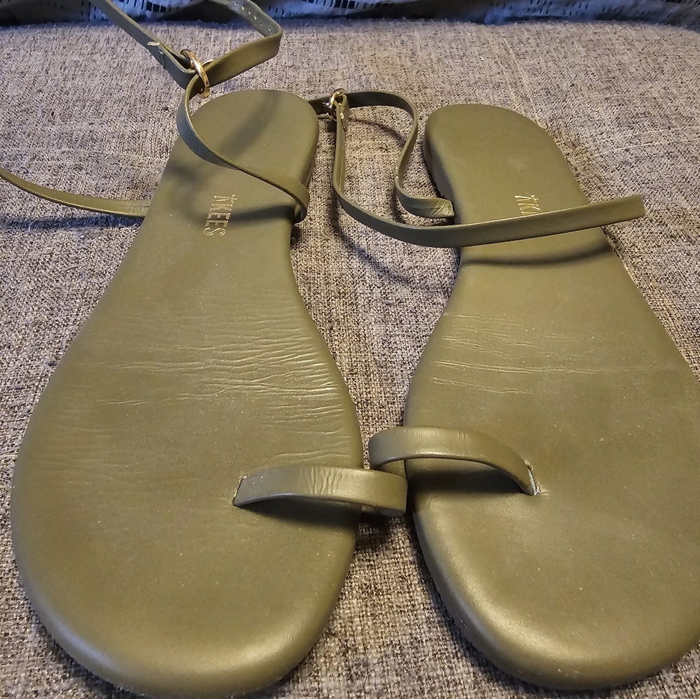 TKEES Women's Olive Sandals